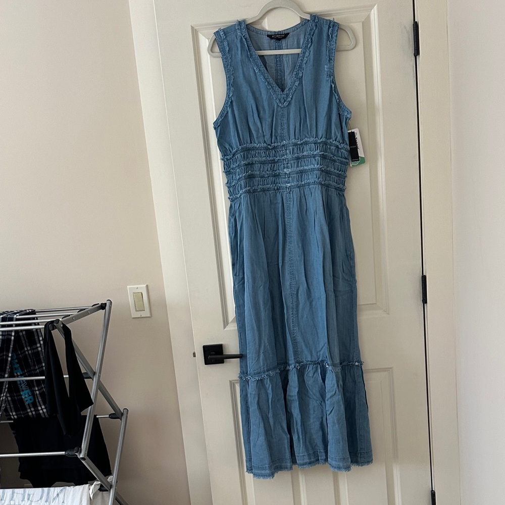 Liverpool Denim Blue Maxi Dress